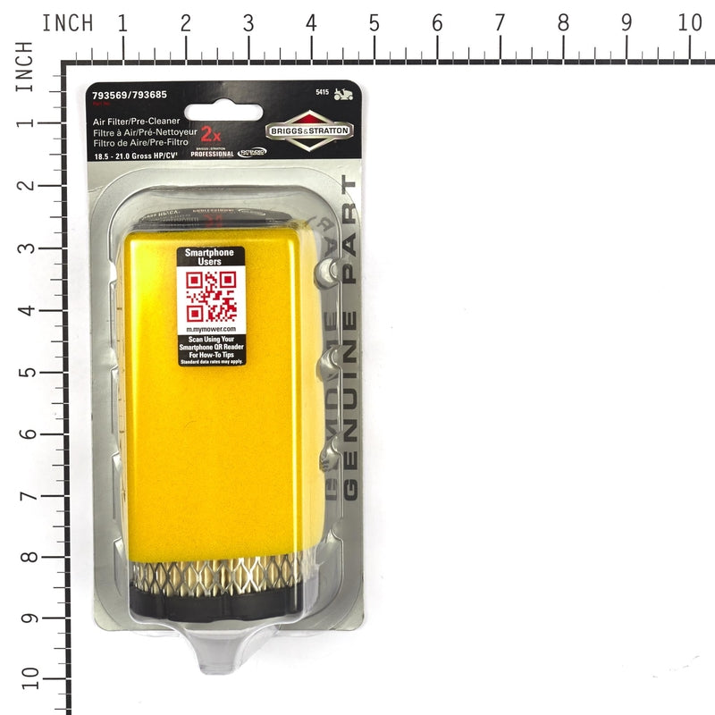 BRIGGS & STRATTON - Briggs & Stratton Air Filter Pre-Cleaner Kit For 18.5-21.0 Gross HP/CV