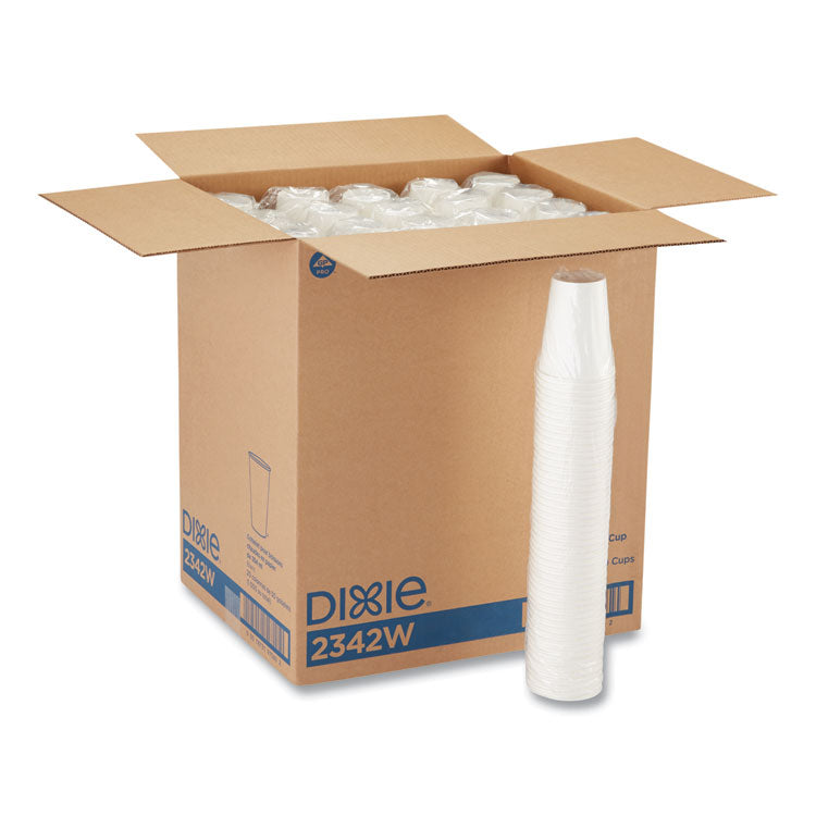 Dixie - Paper Hot Cups, 12 oz, White, 50/Sleeve, 20 Sleeves/Carton