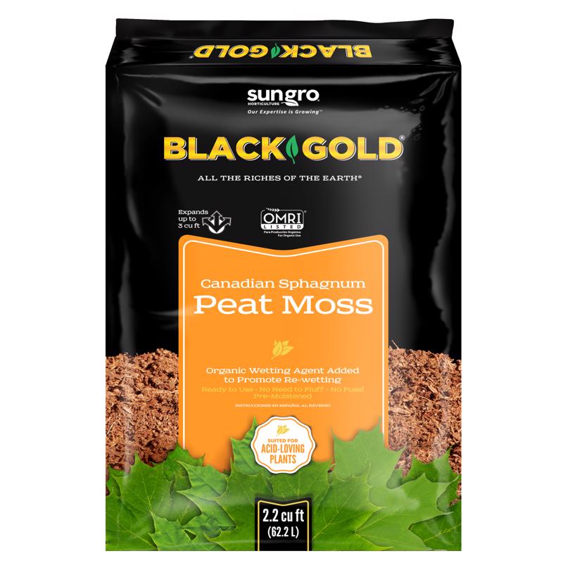 BLACK GOLD - Black Gold Organic Canadian Sphagnum Peat Moss 2.2 cu ft