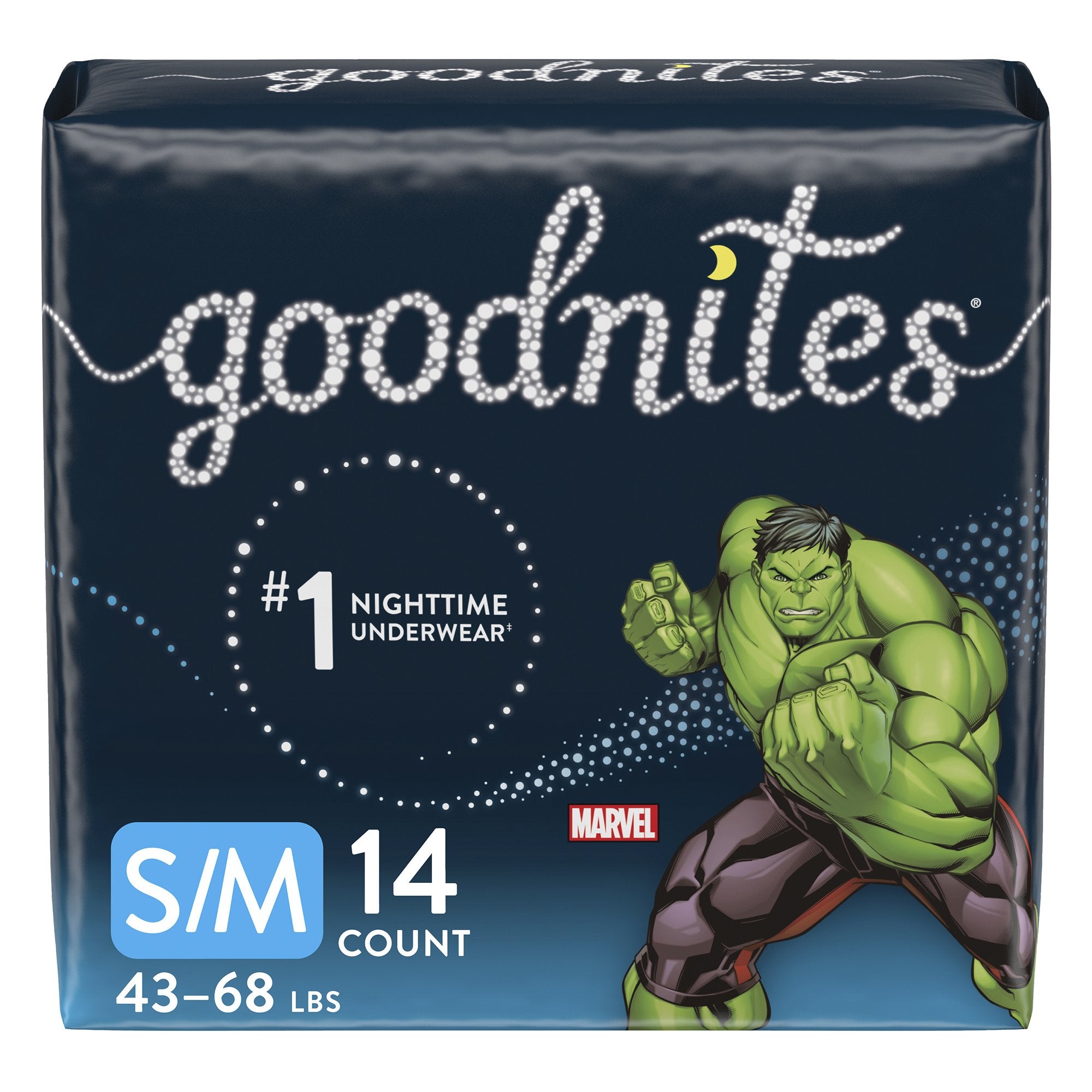 Kimberly Clark - Male Youth Absorbent Underwear GoodNites® Pull On with Tear Away Seams Small / Medium Disposable Heavy Absorbency [14/PK]