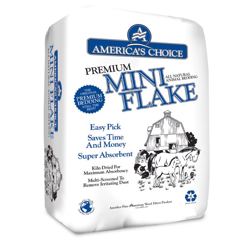 AMERICA'S CHOICE - America's Choice Mini Flake 3.5 cu ft Wood Animal Bedding