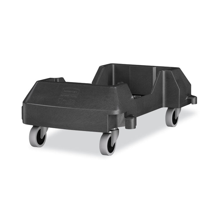 Rubbermaid Commercial - Slim Jim Resin Trainable Dolly, 120 lb Capacity, 23.86 x 14.71 x 8.36, Black