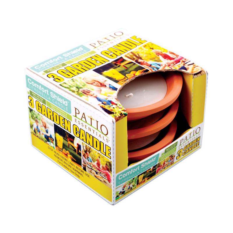 PATIO ESSENTIALS - Patio Essentials Citronella Candle For Mosquitoes/Other Flying Insects 3 oz - Case of 9