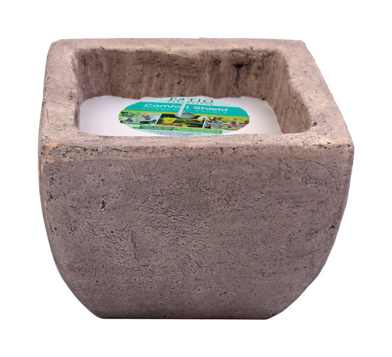 PATIO ESSENTIALS - Patio Essentials Stone Citronella Candle with Holder For Mosquitoes/Other Flying Insects 6 oz - Case of 6