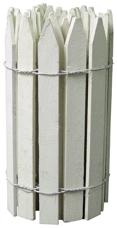 GREENES - Greenes 144 in. L X 16 in. H Wood White Garden Fence - Case of 4