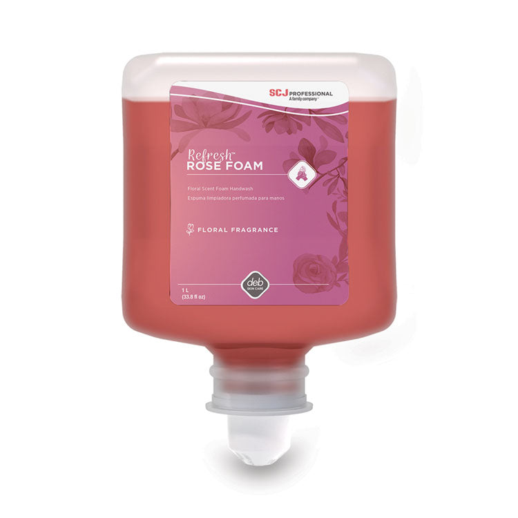 SC Johnson Professional - Refresh Foaming Hand Soap, Rose, 1 L Refill, 6/Carton