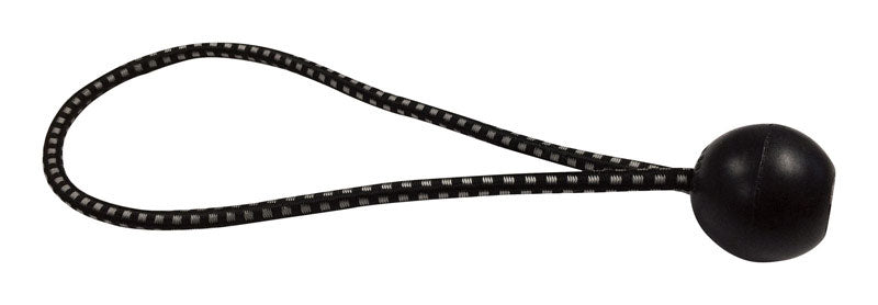AHC - AHC Black Bungee Ball Cord 9 in. L X 0.2 in. 50 lb 1 pk - Case of 50