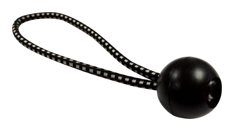 AHC - AHC Black Bungee Ball Cord 6 in. L X 0.2 in. 50 lb 1 pk - Case of 50