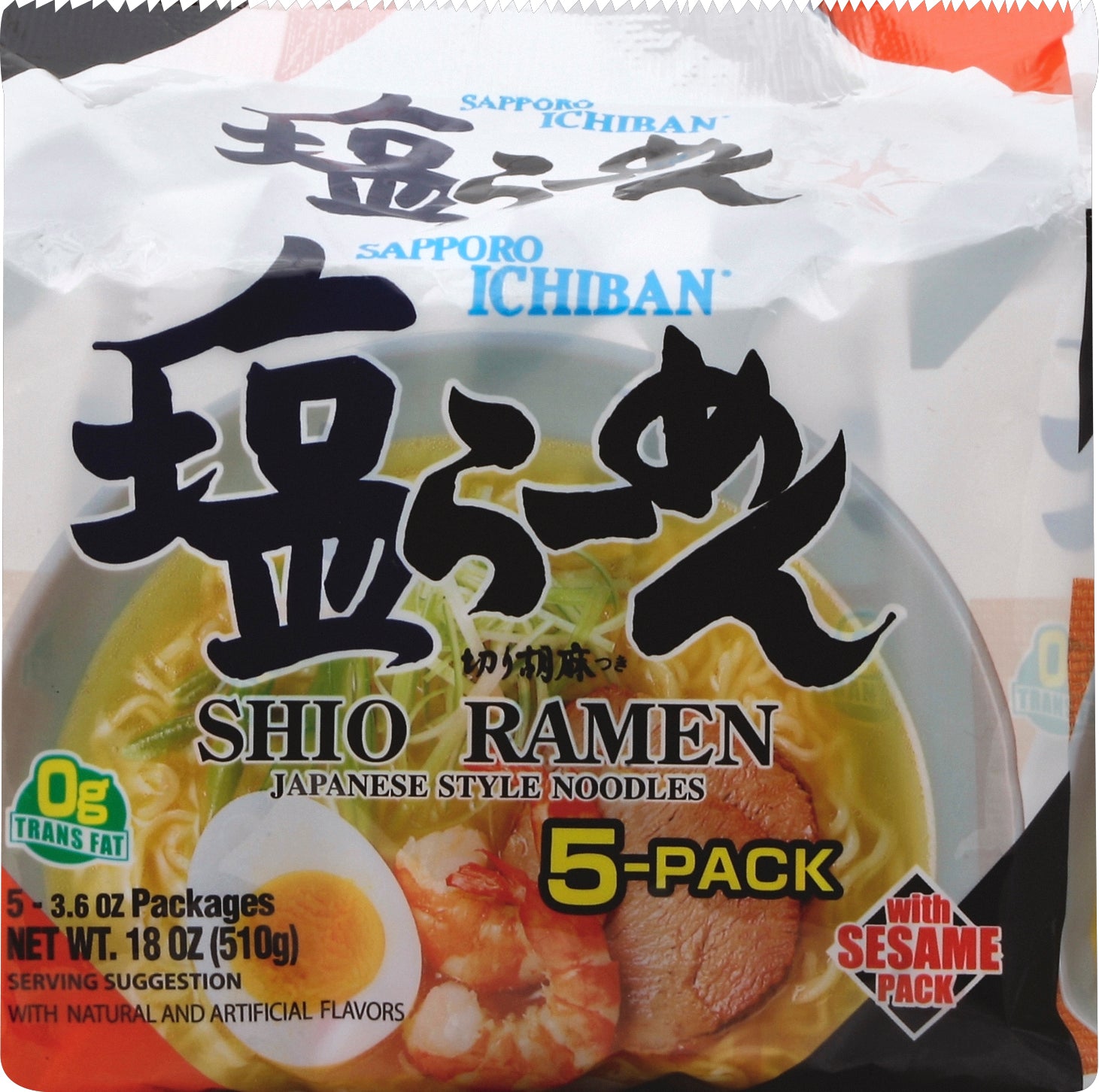 Sapporo Ichiban Shio Ramen 5 ea - Case of 6