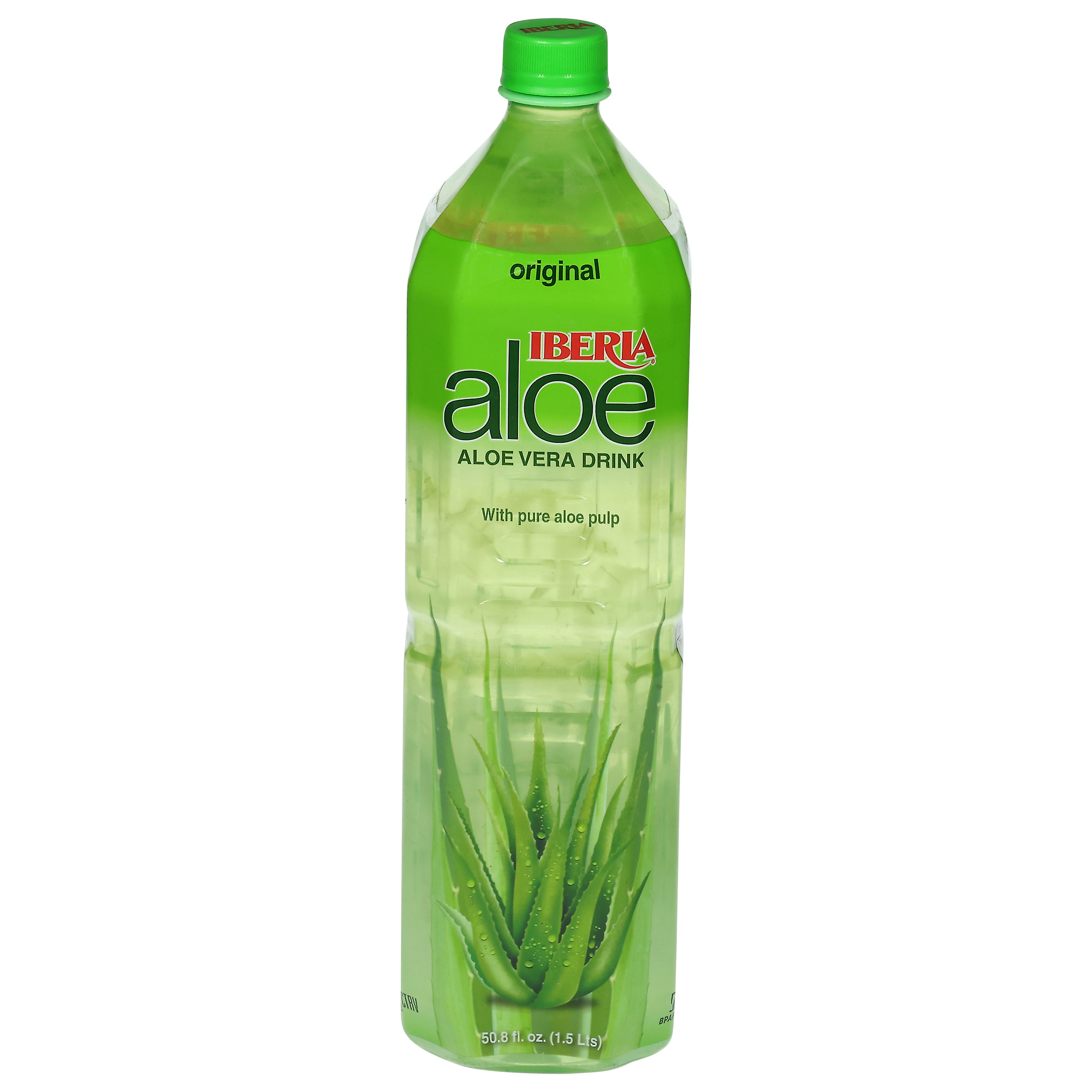 Iberia Original Aloe Vera Drink with Pure Aloe Pulp 50.8 fl oz - Case of 12