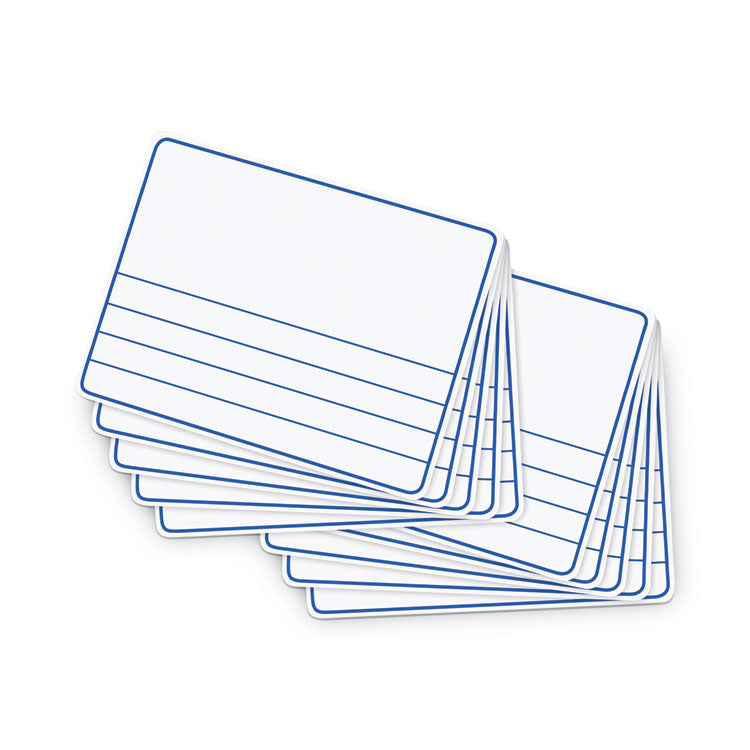 Creativity Street - Dry-Erase Student Boards, 12 x 9, Blue/White, 10/Set