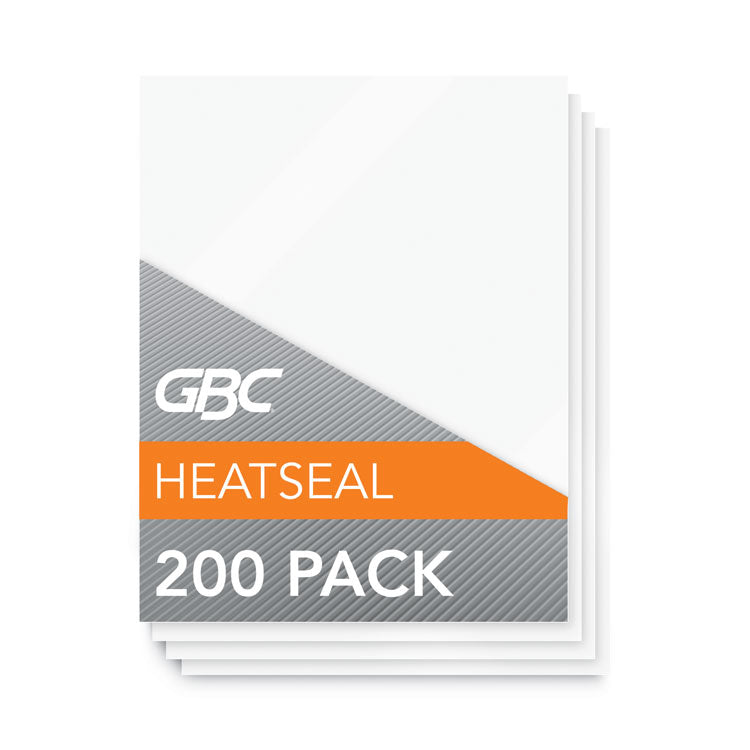 GBC - Economy Thermal Laminating Pouches, 3 mil, 9" x 11.5", Gloss Clear, 200/Box