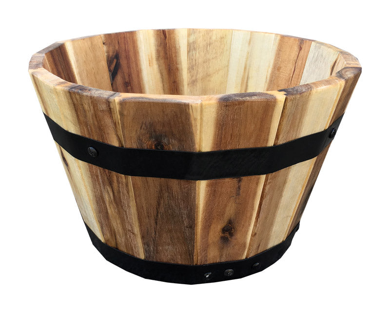 AVERA PRODUCTS - Avera Products 7 in. H X 11.5 in. W X 11.5 in. D Wood Traditional Planter Natural