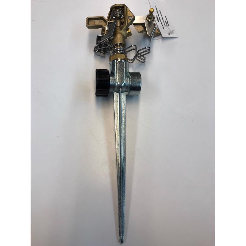 QUALITY VALVE AND SPRINKLER - Quality Valve and Sprinkler Irrigator Pro Brass Non-Tipping Base Impulse Sprinkler 6361 sq ft 1 pk