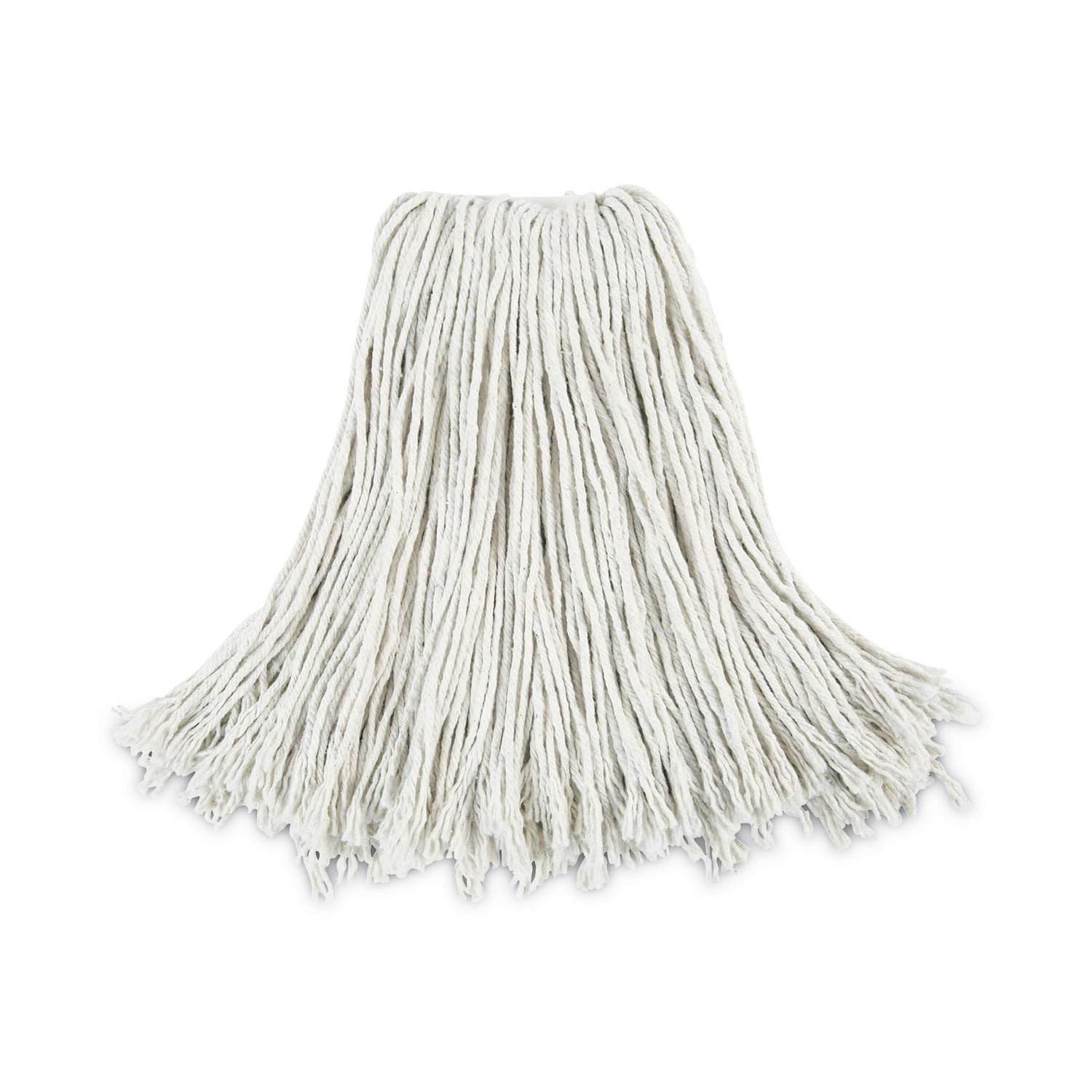 Cut-End Wet Mop Head, Cotton, #24, White 12/Carton