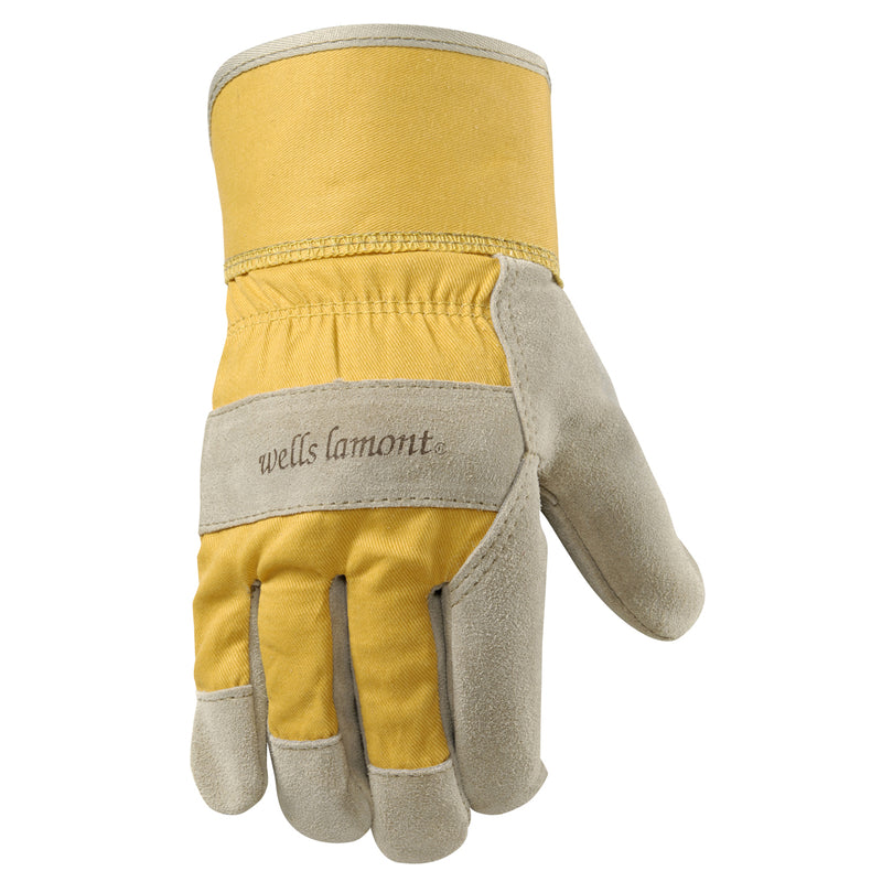 WELLS LAMONT - Wells Lamont Women's Work Gloves Gray/Yellow S 1 pk