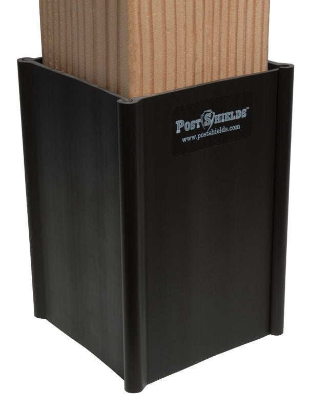 POST SHIELDS INC. - Post Shields Inc. 6 in. H X 4 in. W X 4 in. L Plastic Brown Fence Post Protection - Case of 10