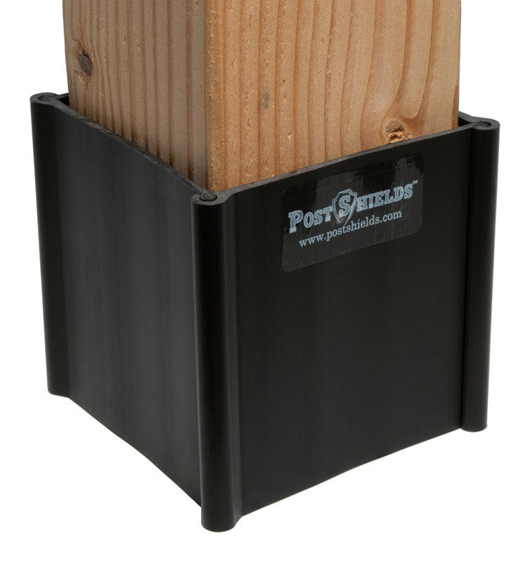 POST SHIELDS INC. - Post Shields Inc. 4 in. H X 4 in. W X 4 in. L Plastic Brown Fence Post Protection - Case of 10