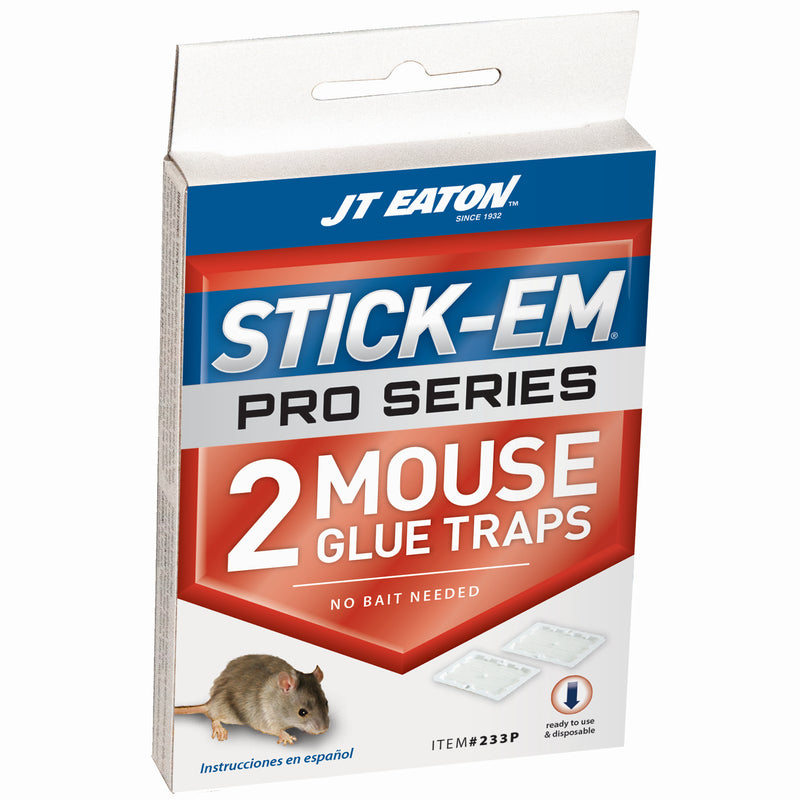 JT EATON - JT Eaton Stick-Em Pro Series Mini Glue Trap For Mice 2 pk - Case of 24