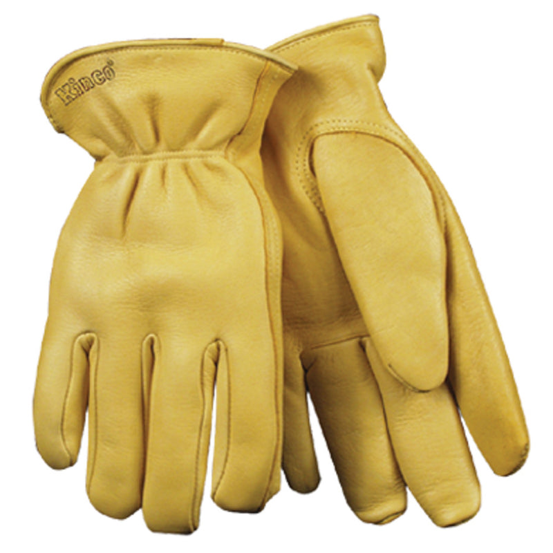 KINCO - Kinco Men's Indoor/Outdoor Driver Gloves Gold L 1 pair [90HK-L]