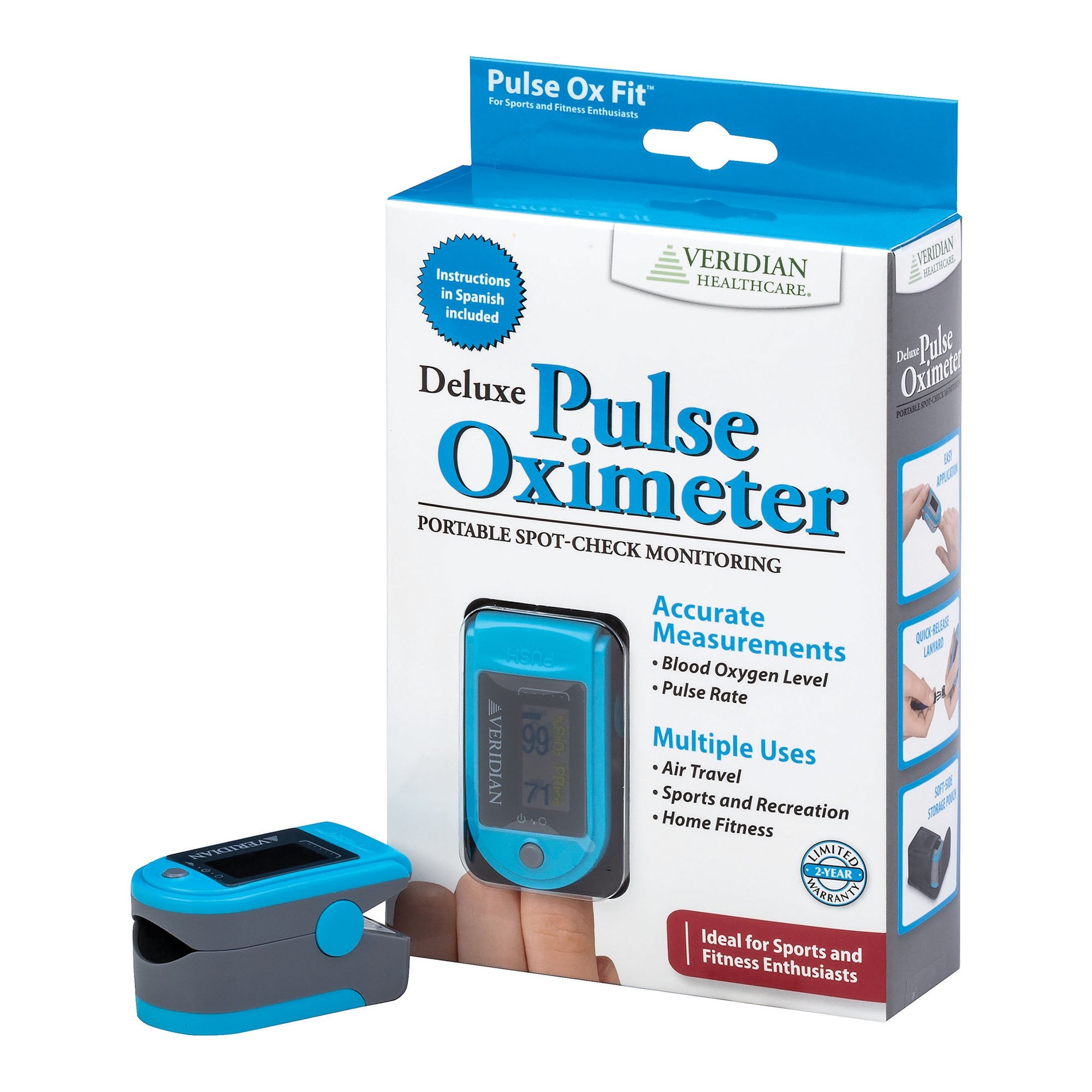 Veridian Healthcare LLC - Fingertip Pulse Oximeter SmartHeart™ Adult [1/EA] (1218873_EA)