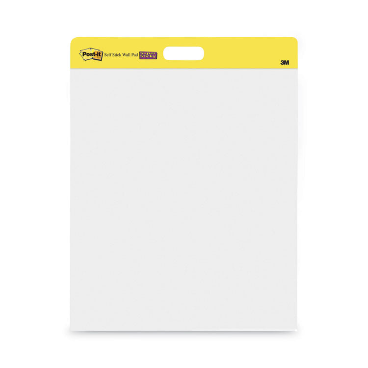 Post-it Easel Pads Super Sticky - Self-Stick Wall Pad, Unruled, 20 x 23, White, 20 Sheets/Pad, 2 Pads/Pack, 2 Packs/Carton