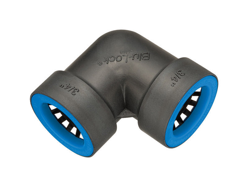ORBIT - Orbit Blu-Lock 3/4 in. Push X 3/4 in. D Push Elbow Connector - Case of 15