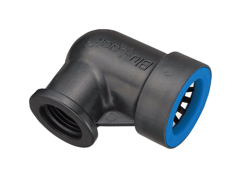 ORBIT - Orbit Blu-Lock 3/4 in. Push X 1/2 in. D FPT Elbow Connector - Case of 15