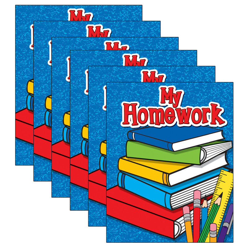 TEACHER CREATED RESOURCES - My Homework Pocket Folder, Pack of 6