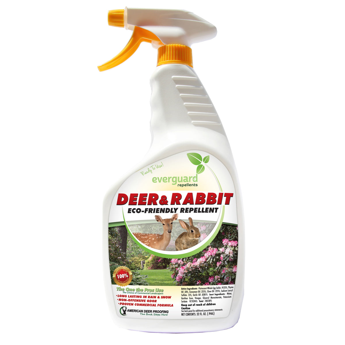 Everguard Repellents Animal Repellent Spray For Deer and Rabbits 32 oz - Case of 12