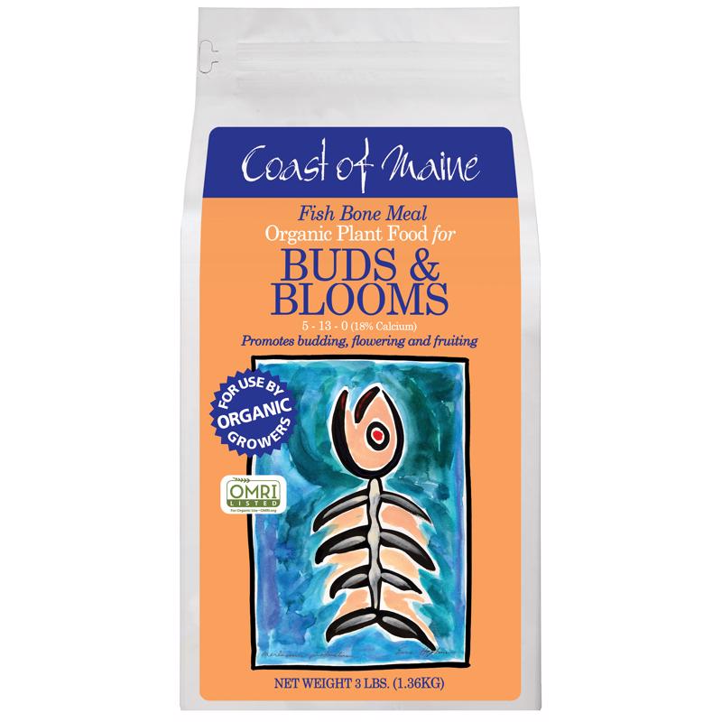 COAST OF MAINE - Coast of Maine Buds & Blooms Organic Granules All Purpose Plant Food 3 lb