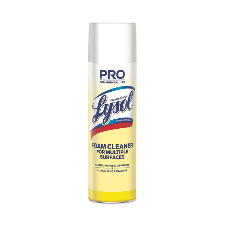 Professional LYSOL Brand - Disinfectant Foam Cleaner, 24 oz Aerosol Spray, 12/Carton