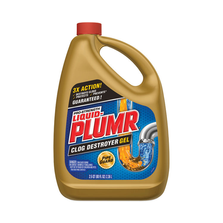 Liquid Plumr - Clog Destroyer + PipeGuard, Gel, 80 oz