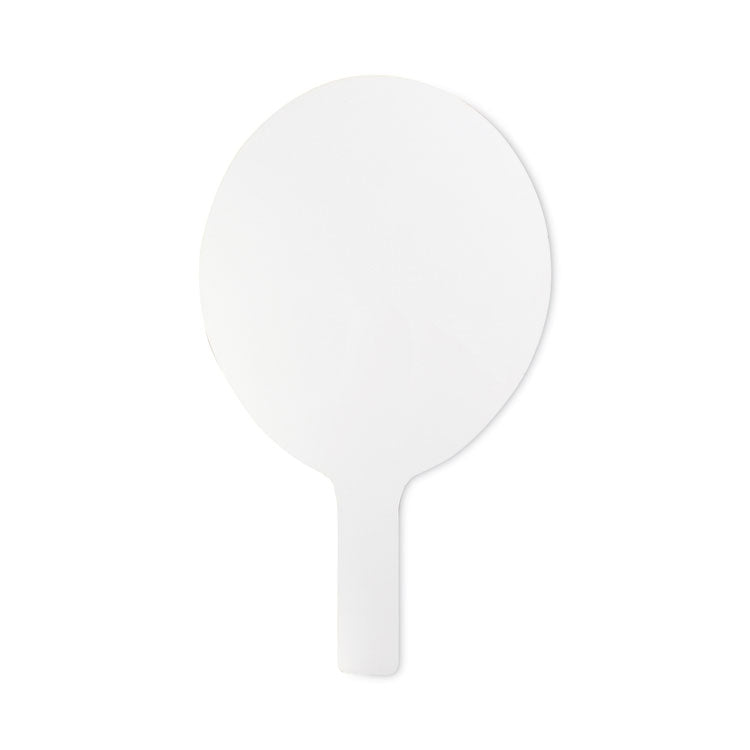 Flipside - Dry Erase Paddle, 12 x 7, White, 12/Pack