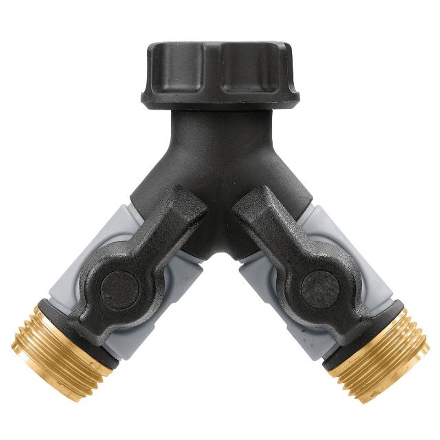 Orbit Pro Flo 3/4 in. Metal Threaded Female/Male Y-Hose Connector with Shut Offs - Case of 10