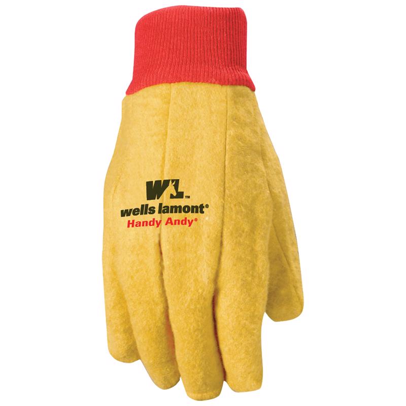 WELLS LAMONT - Wells Lamont Men's Chore Gloves Red/Yellow XL 1 pair