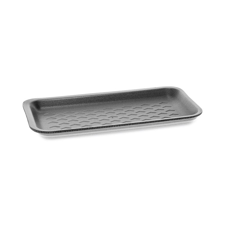 Pactiv Evergreen - Supermarket Tray, #17S, 8.38 x 4.5 x 0.69, Black, Foam, 1,000/Carton