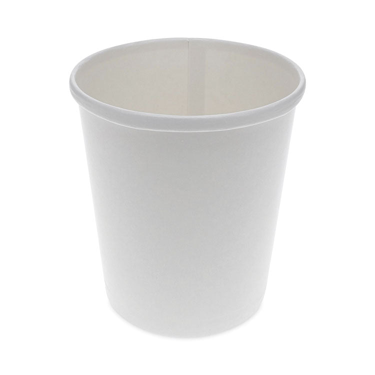 Pactiv Evergreen - Paper Round Food Container, 32 oz, 5.13" Diameter x 4.5"h, White, 500/Carton
