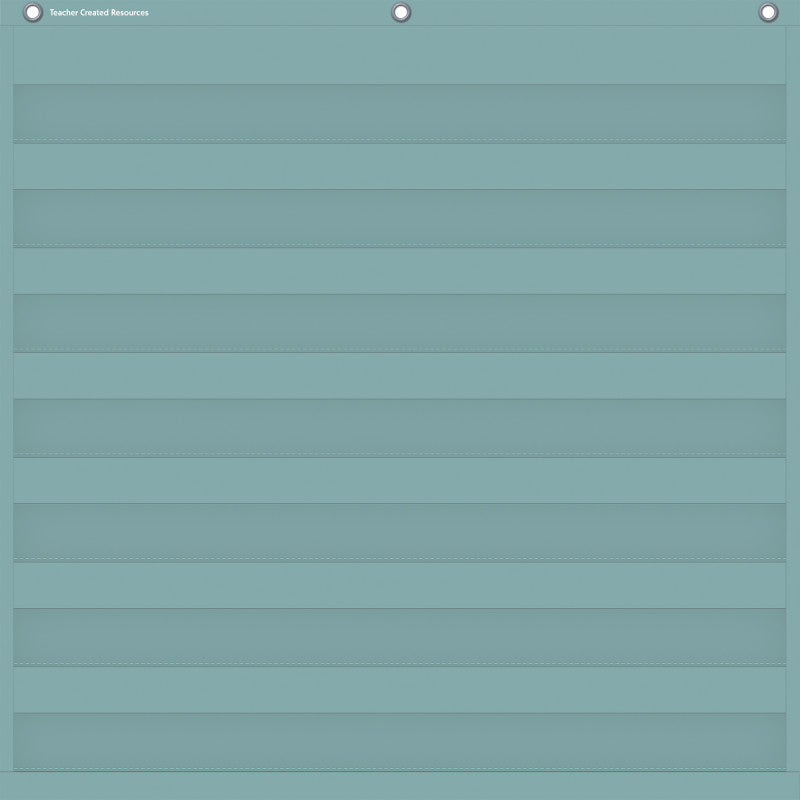 TEACHER CREATED RESOURCES - Calming Blue 7 Pocket Chart, 28" x 28"