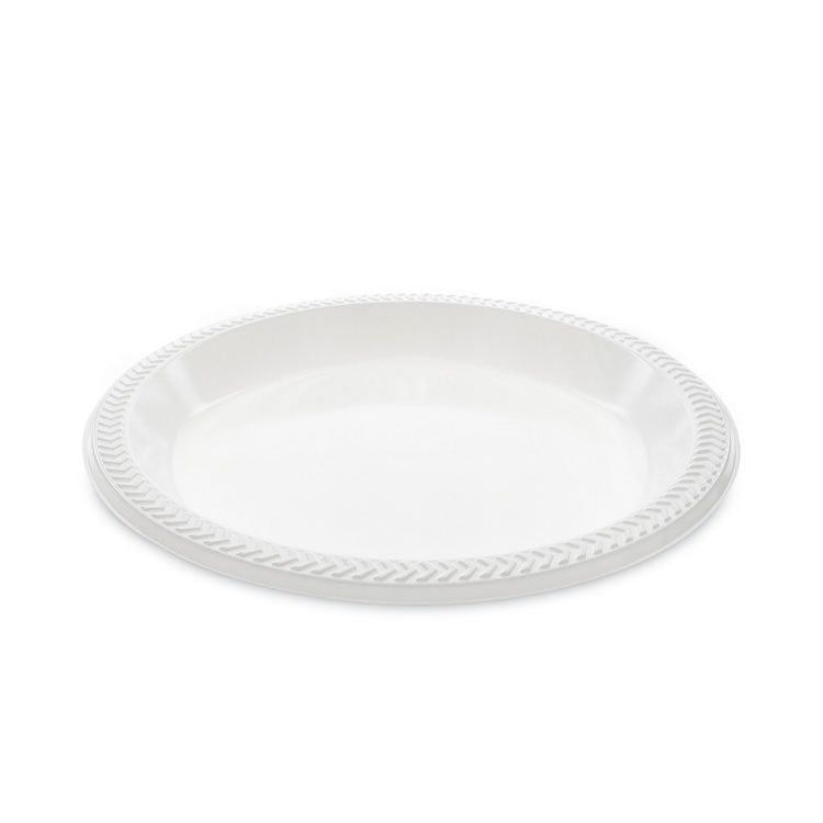 Pactiv Evergreen - Meadoware Impact Plastic Dinnerware, Plate, 10.25" dia, White, 500/Carton
