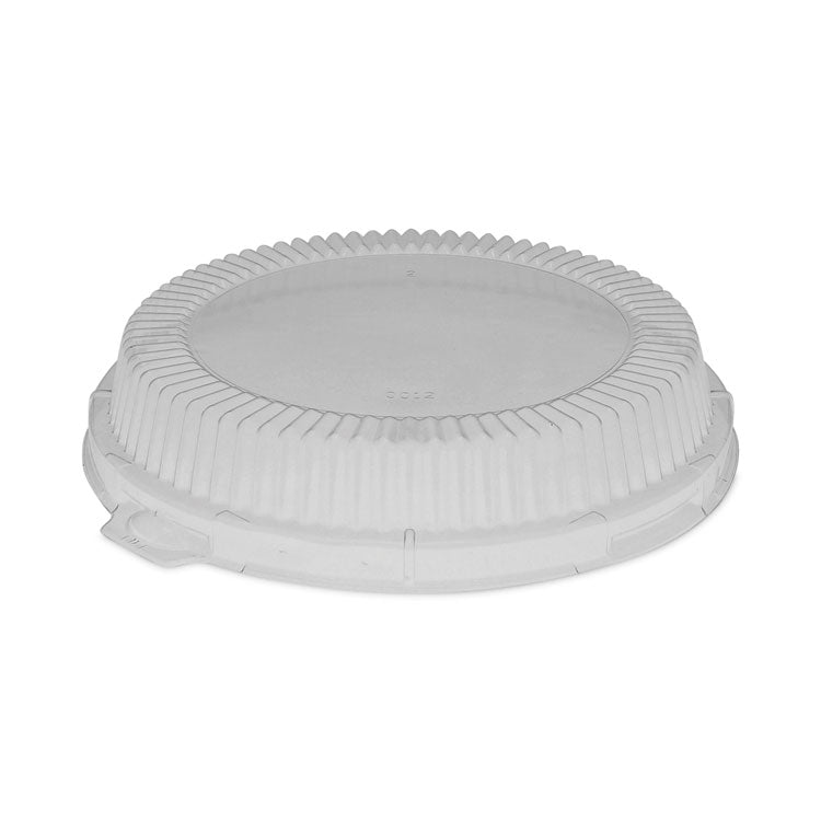 Pactiv Evergreen - ClearView Dome-Style Lid with Tabs, Fluted, 8.88 x 8.88 x 0.75, Clear, Plastic, 504/Carton