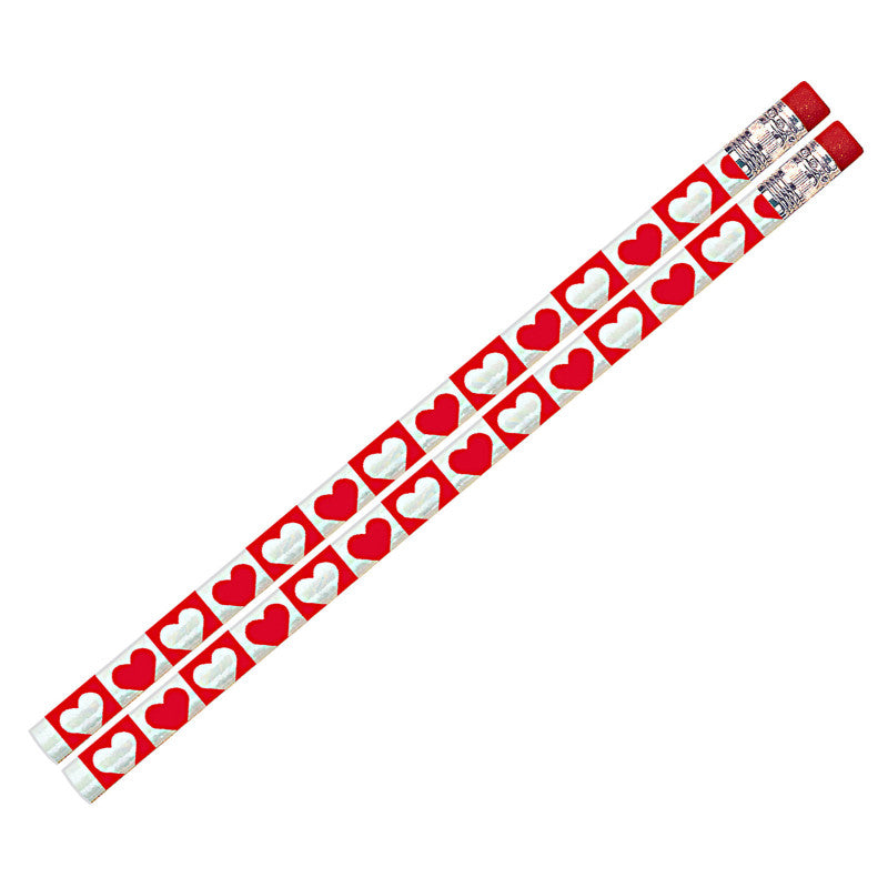 MUSGRAVE PENCIL COMPANY - Hearts 'O Glitter Pencil, 12 Per Pack, 12 Packs