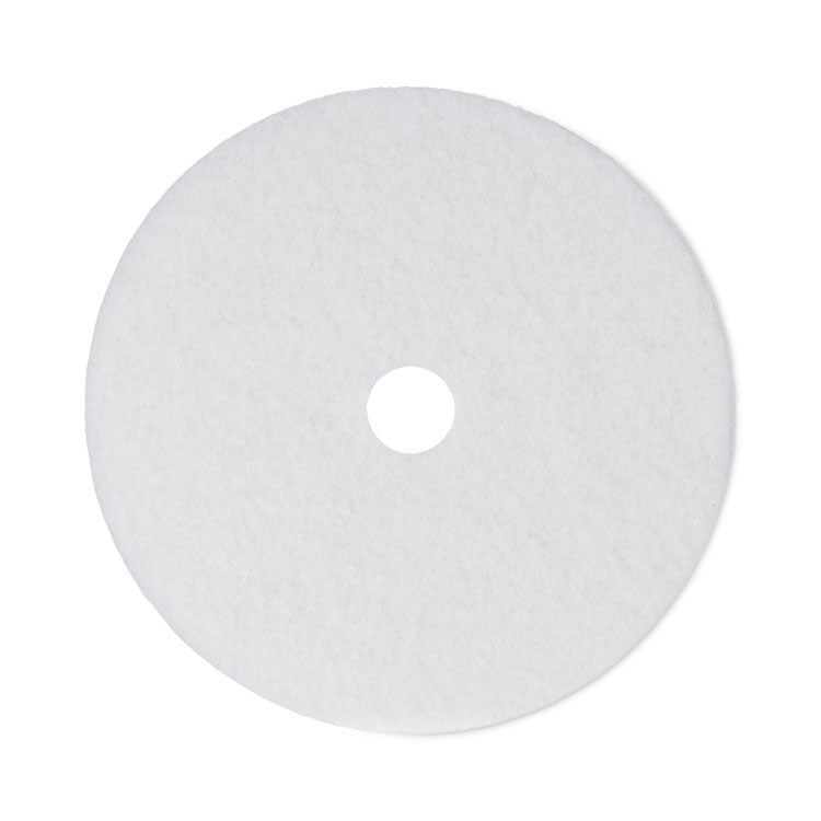 Boardwalk - Polishing Floor Pads, 24" Diameter, White, 5/Carton