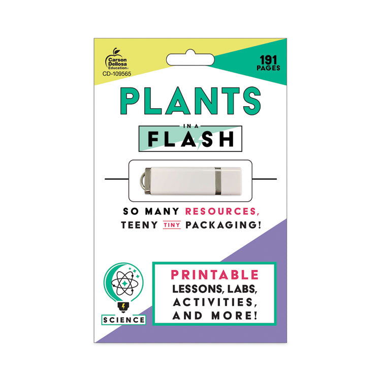 Carson-Dellosa Education - In a Flash USB, Plants, Ages 5-8, 191 Pages