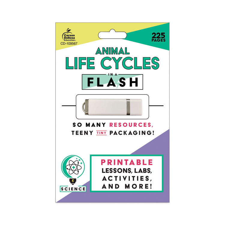 Carson-Dellosa Education - In a Flash USB, Animal Lifestyles, Ages 5-8, 225 Pages