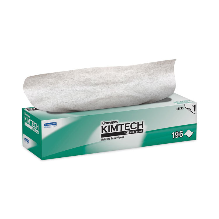 Kimtech - Kimwipes Delicate Task Wipers, 1-Ply, 11.8 x 11.8, 198/Box, 15 Boxes/Carton