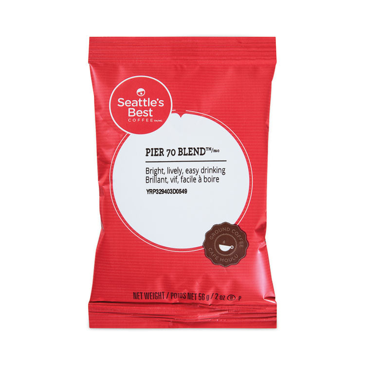 Seattle's Best - Premeasured Coffee Packs, Pier 70 Blend, 2.1 oz Packet, 72/Box
