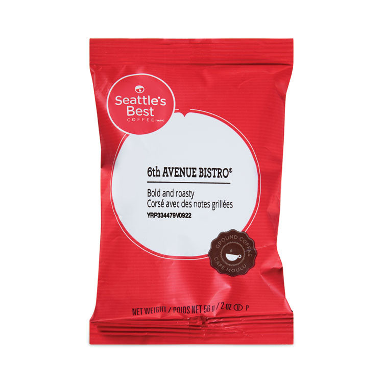 Seattle's Best - Premeasured Coffee Packs, 6th Avenue Bistro, 2.1 oz Packet, 72/Carton