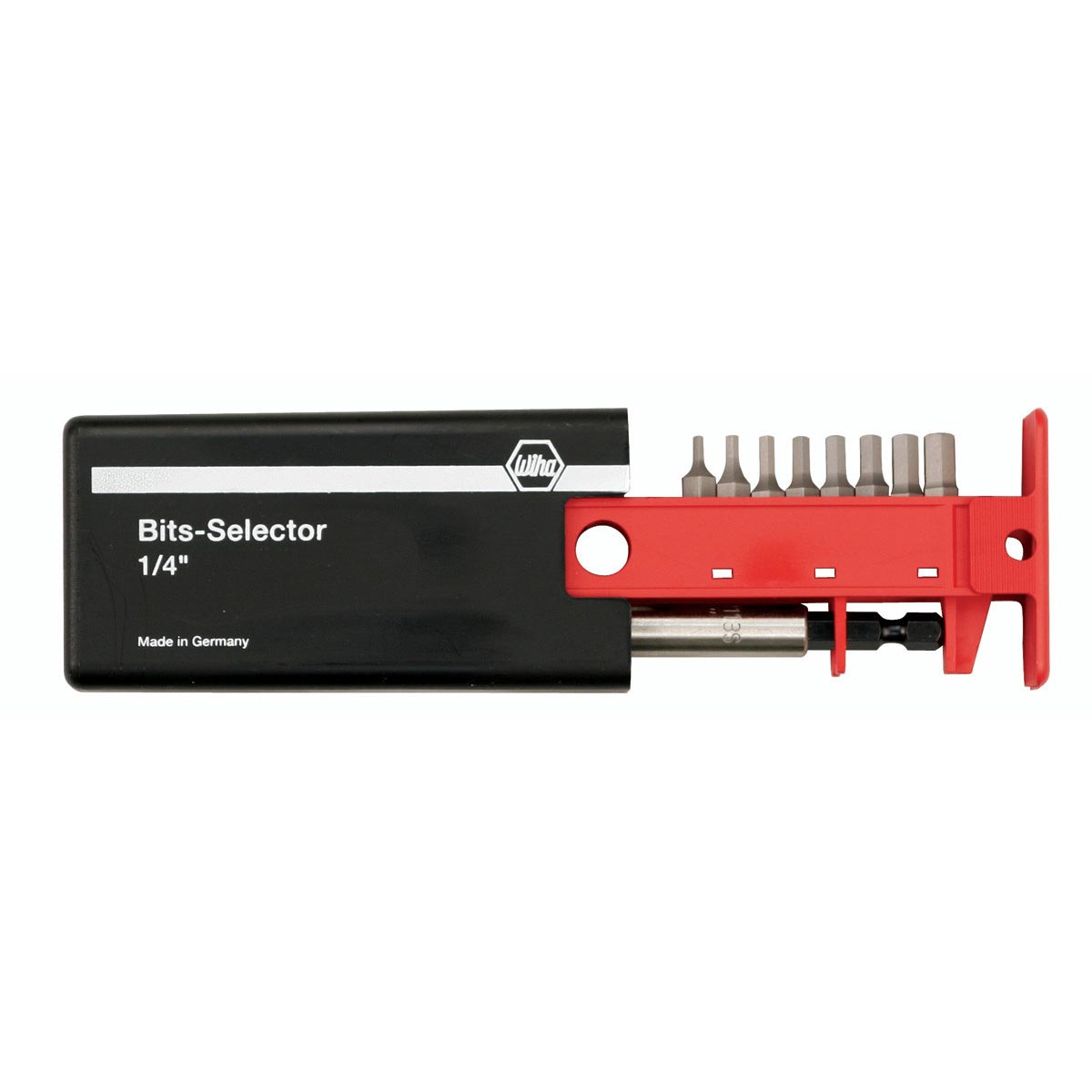 Wiha Metric Hex Bits-Selector and Magnetic Bit Holder Set 1.5mm to 8.0mm - 9 Piece Set