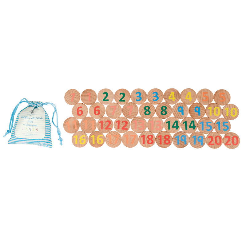 THE FRECKLED FROG - Matching Pairs - Numbers 1-20 - Set of 40